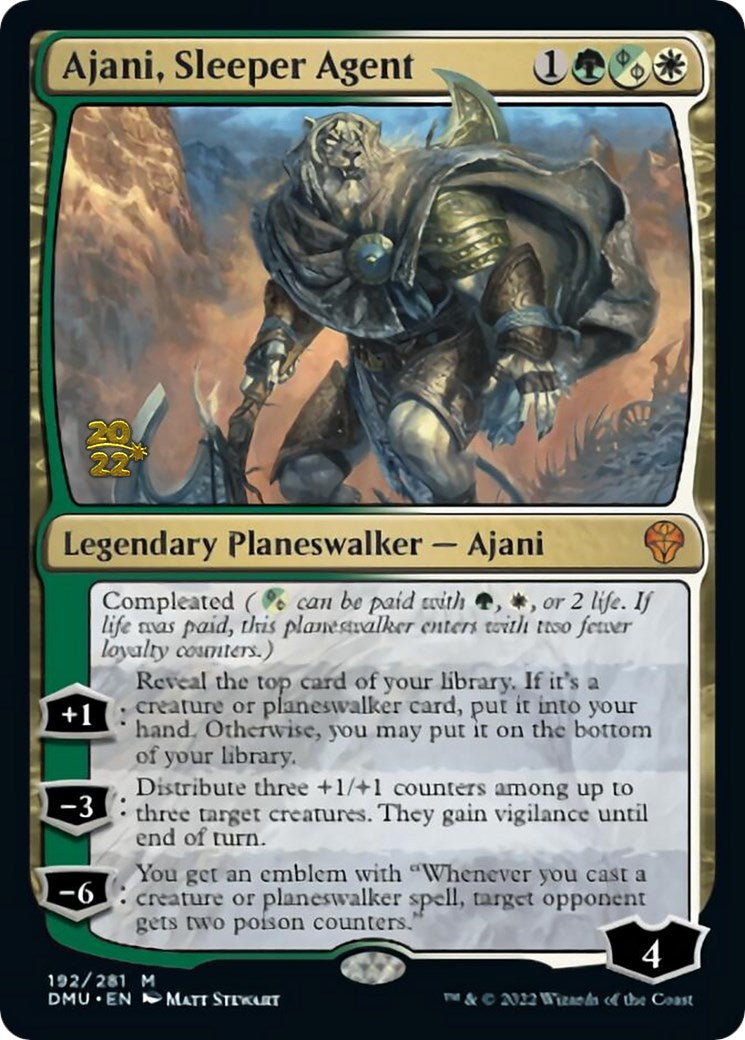 Ajani, Sleeper Agent [Dominaria United Prerelease Promos] | Dragon's Lair Comics and Fantasy Houston TX