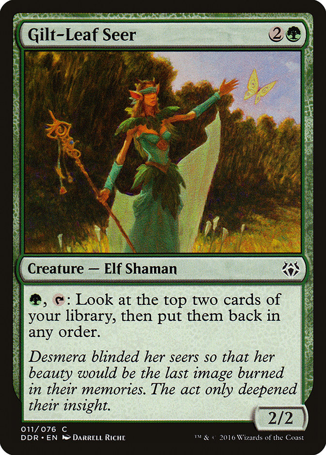 Gilt-Leaf Seer [Duel Decks: Nissa vs. Ob Nixilis] | Dragon's Lair Comics and Fantasy Houston TX