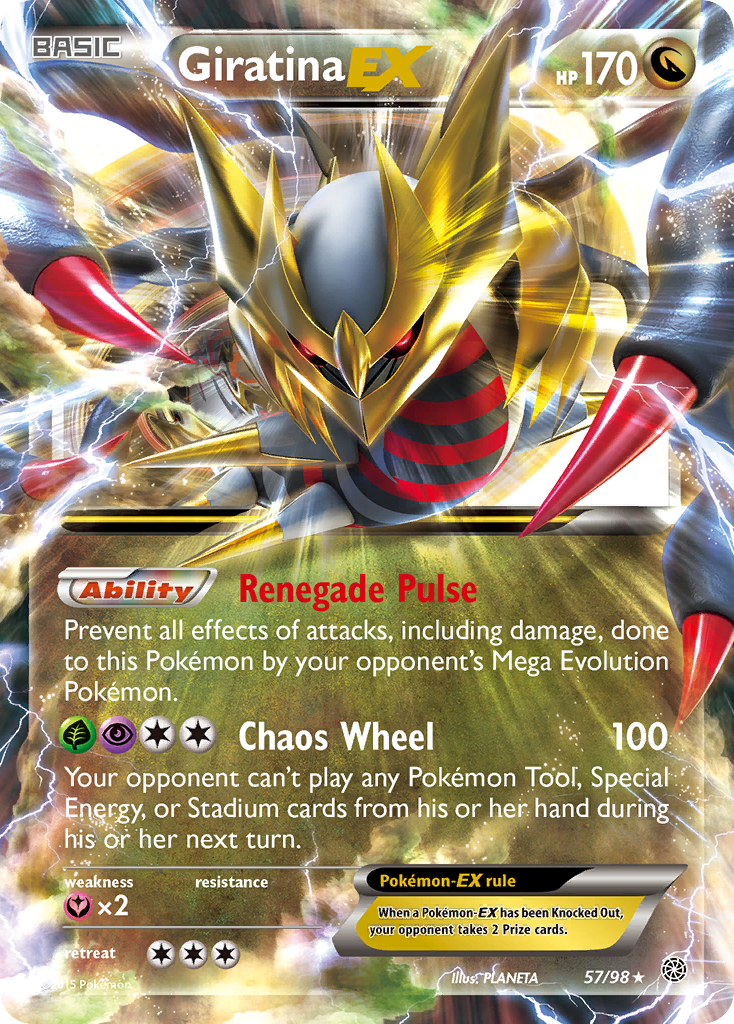 Giratina EX (57/98) [XY: Ancient Origins] | Dragon's Lair Comics and Fantasy Houston TX