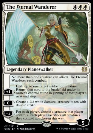 The Eternal Wanderer (Promo Pack) [Phyrexia: All Will Be One Promos] | Dragon's Lair Comics and Fantasy Houston TX