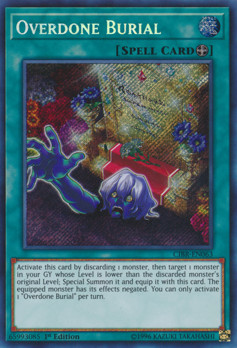 Overdone Burial [CIBR-EN063] Secret Rare | Dragon's Lair Comics and Fantasy Houston TX