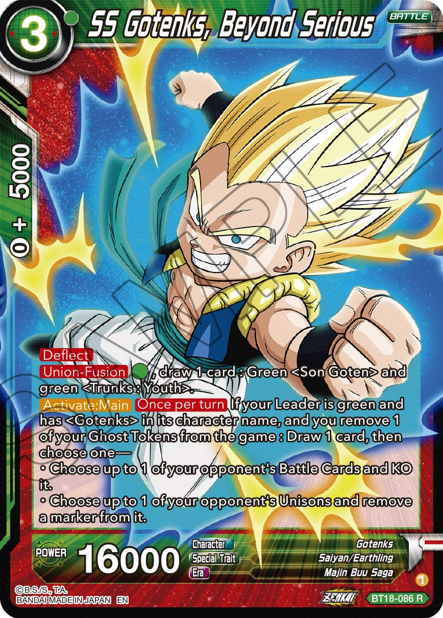 SS Gotenks, Beyond Serious (BT18-086) [Dawn of the Z-Legends] | Dragon's Lair Comics and Fantasy Houston TX