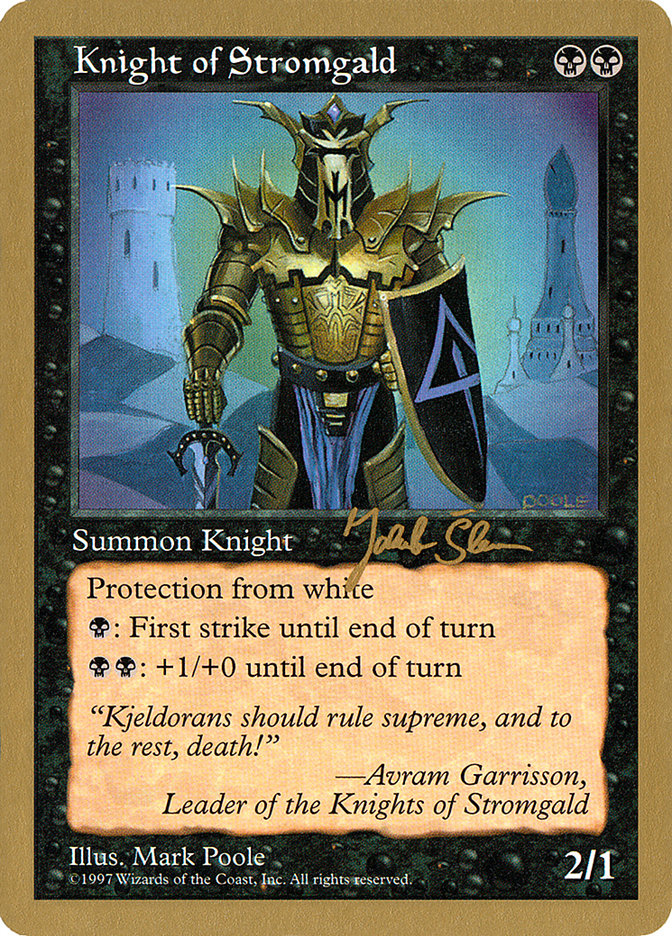 Knight of Stromgald (Jakub Slemr) [World Championship Decks 1997] | Dragon's Lair Comics and Fantasy Houston TX