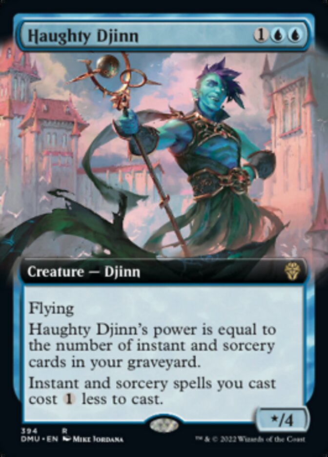 Haughty Djinn (Extended Art) [Dominaria United] | Dragon's Lair Comics and Fantasy Houston TX