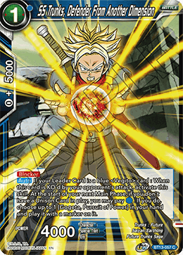 SS Trunks, Defender From Another Dimension (Common) (BT13-057) [Supreme Rivalry] | Dragon's Lair Comics and Fantasy Houston TX