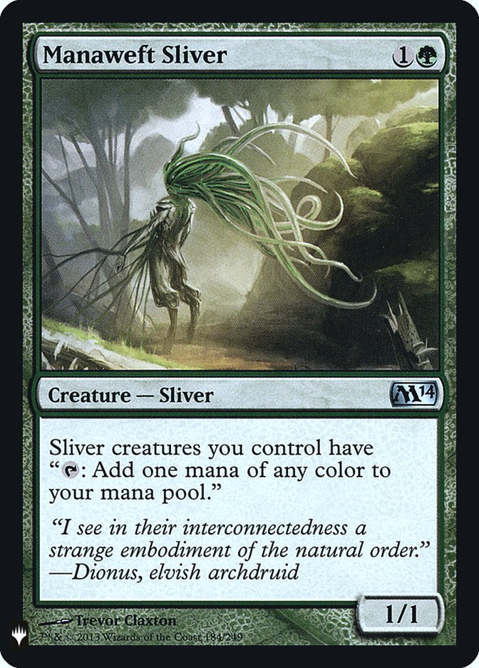 Manaweft Sliver [Mystery Booster] | Dragon's Lair Comics and Fantasy Houston TX