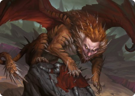 Manticore Art Card [Dungeons & Dragons: Adventures in the Forgotten Realms Art Series] | Dragon's Lair Comics and Fantasy Houston TX