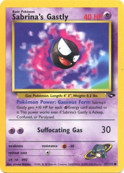 Sabrina's Gastly (97/132) [Gym Challenge Unlimited] | Dragon's Lair Comics and Fantasy Houston TX