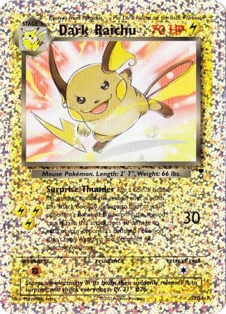 Dark Raichu (S3/S4) [Box Topper] | Dragon's Lair Comics and Fantasy Houston TX