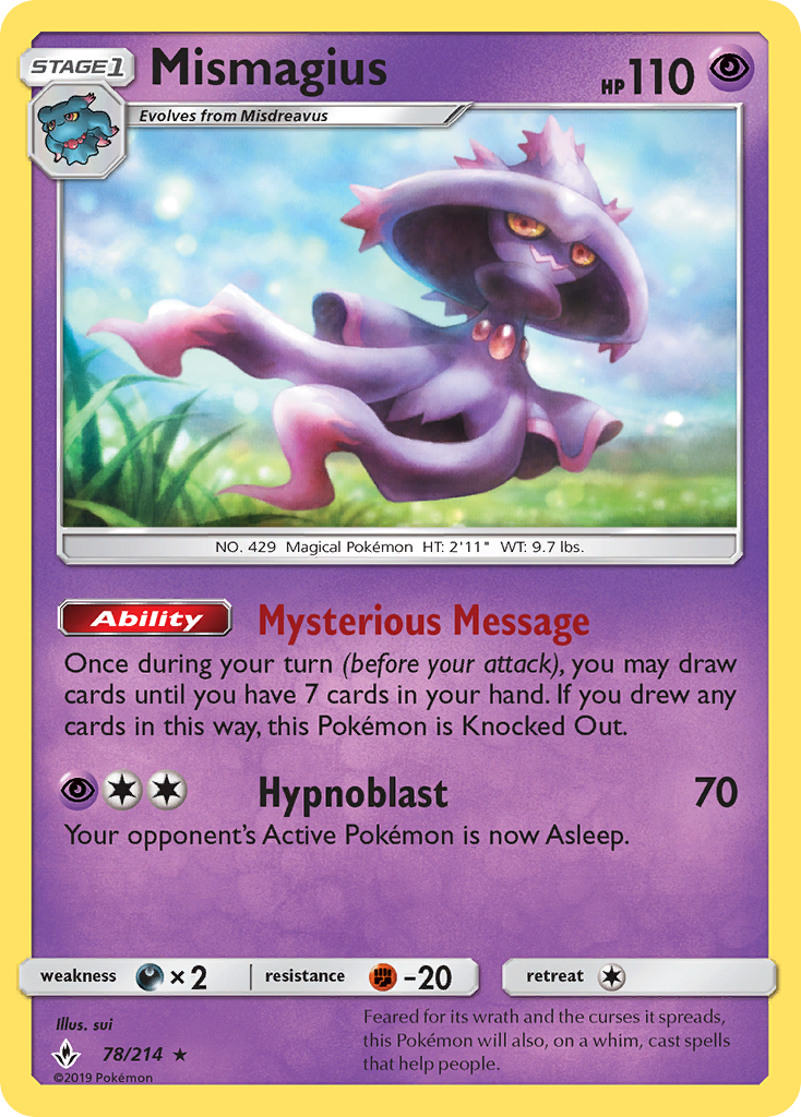 Mismagius (78/214) [Sun & Moon: Unbroken Bonds] | Dragon's Lair Comics and Fantasy Houston TX