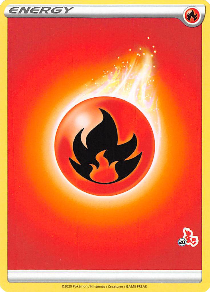 Fire Energy (Cinderace Stamp #20) [Battle Academy 2022] | Dragon's Lair Comics and Fantasy Houston TX