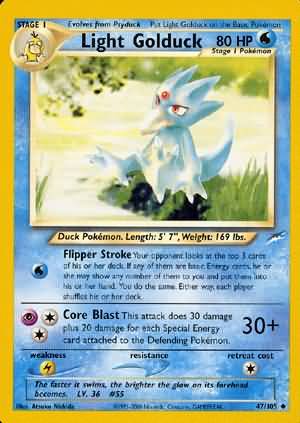 Light Golduck (47/105) [Neo Destiny Unlimited] | Dragon's Lair Comics and Fantasy Houston TX