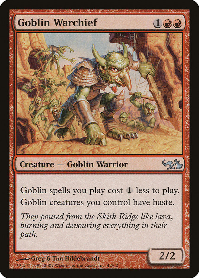 Goblin Warchief [Duel Decks: Elves vs. Goblins] | Dragon's Lair Comics and Fantasy Houston TX