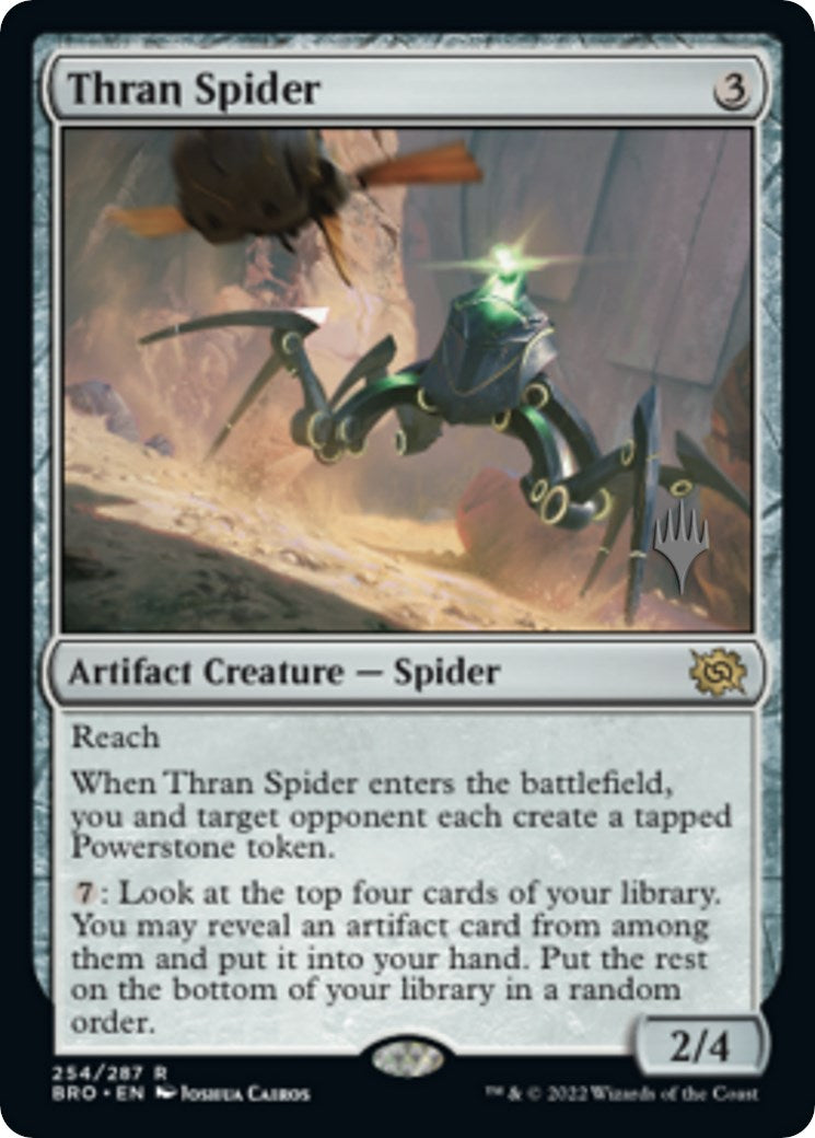 Thran Spider (Promo Pack) [The Brothers' War Promos] | Dragon's Lair Comics and Fantasy Houston TX