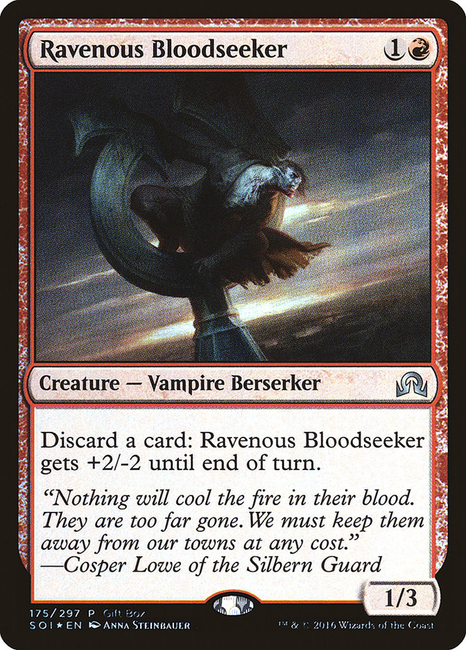 Ravenous Bloodseeker (Gift Box) [Shadows over Innistrad Promos] | Dragon's Lair Comics and Fantasy Houston TX