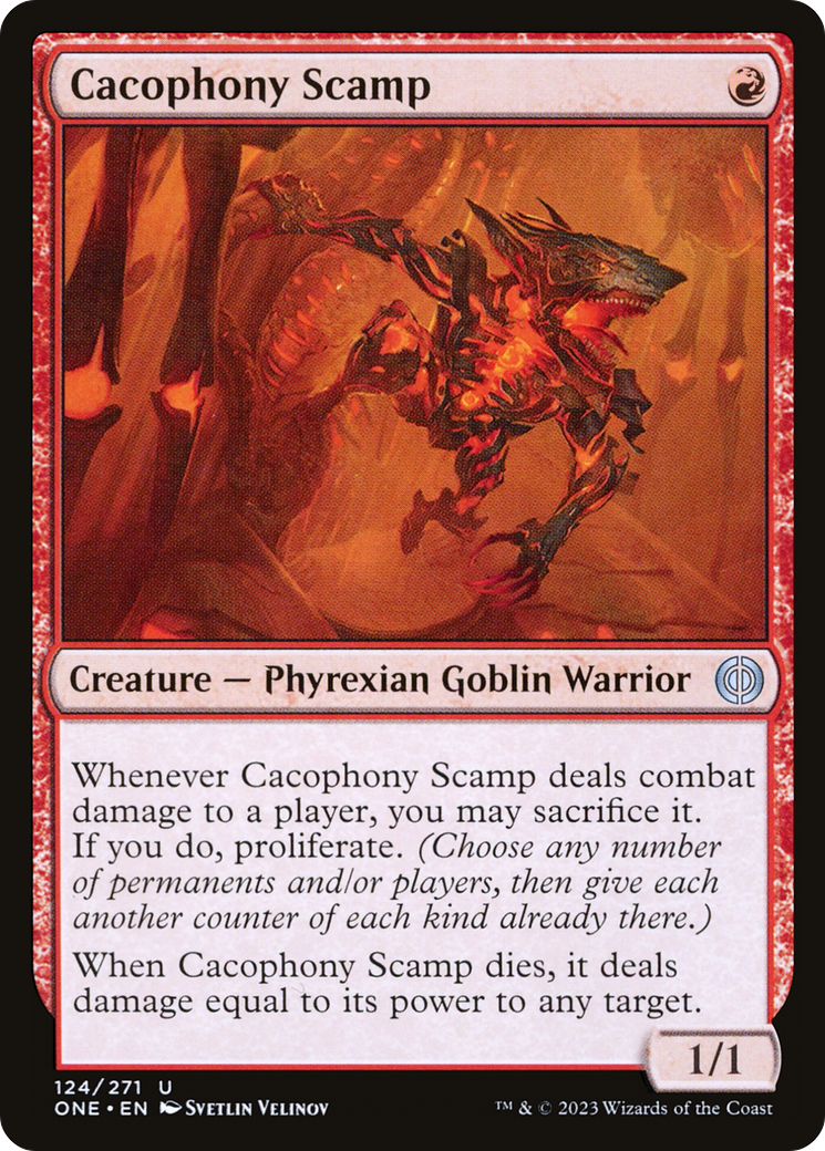 Cacophony Scamp [Phyrexia: All Will Be One] | Dragon's Lair Comics and Fantasy Houston TX