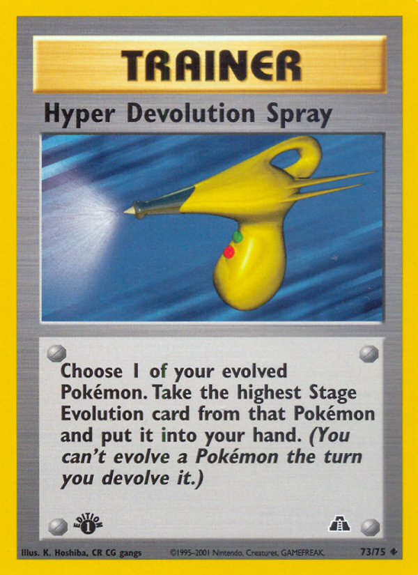 Hyper Devolution Spray (73/75) [Neo Discovery 1st Edition] | Dragon's Lair Comics and Fantasy Houston TX