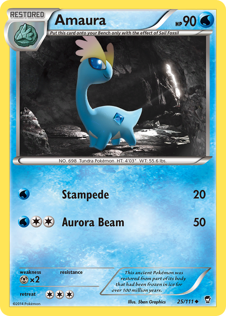 Amaura (25/111) [XY: Furious Fists] | Dragon's Lair Comics and Fantasy Houston TX