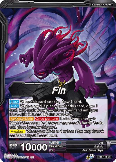 Fin // Fin, Apocalyptic Absorption (BT15-121) [Saiyan Showdown] | Dragon's Lair Comics and Fantasy Houston TX