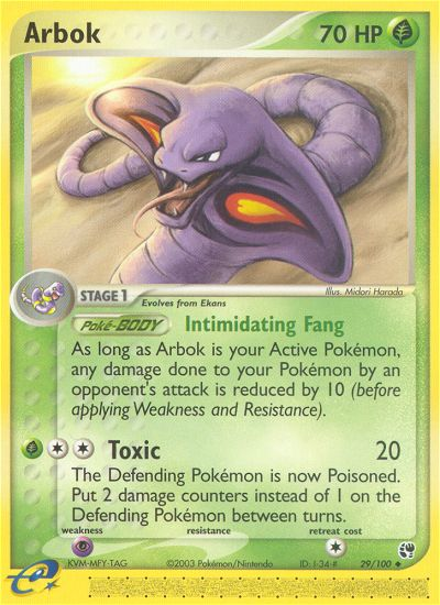 Arbok (29/100) [EX: Sandstorm] | Dragon's Lair Comics and Fantasy Houston TX