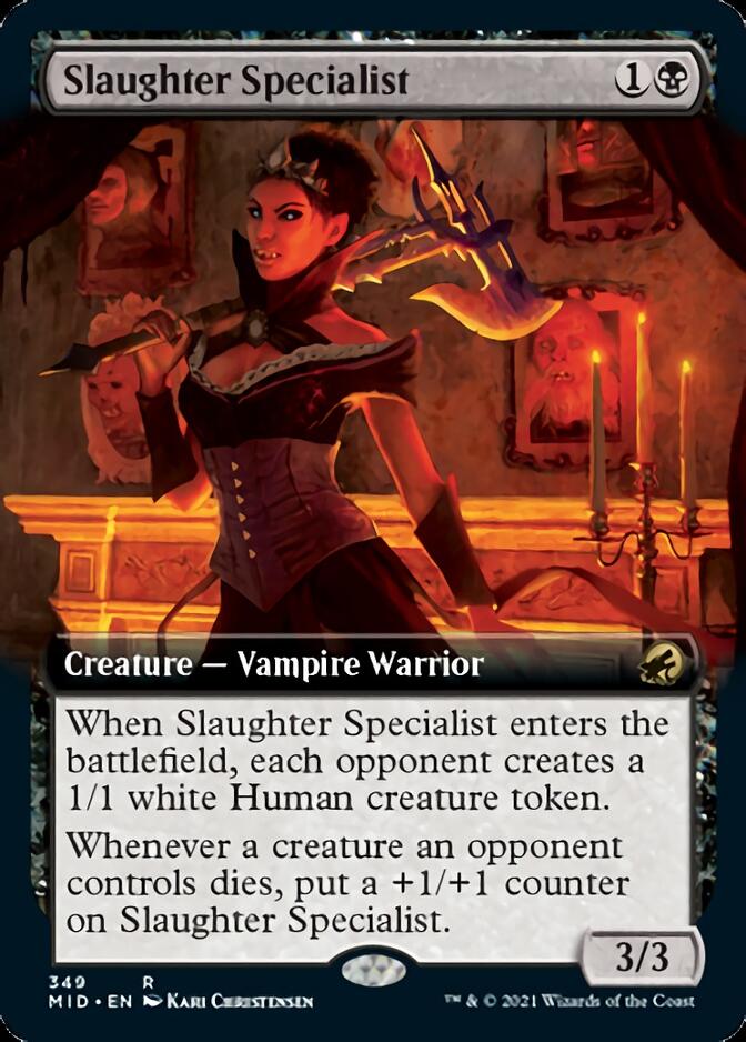 Slaughter Specialist (Extended Art) [Innistrad: Midnight Hunt] | Dragon's Lair Comics and Fantasy Houston TX