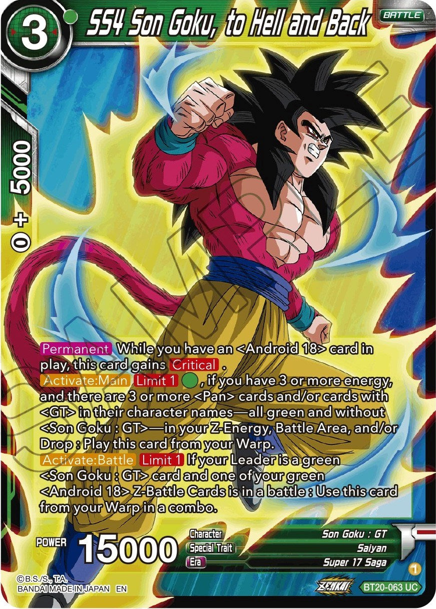 SS4 Son Goku, to Hell and Back (BT20-063) [Power Absorbed] | Dragon's Lair Comics and Fantasy Houston TX