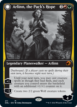 Arlinn, the Pack's Hope // Arlinn, the Moon's Fury [Innistrad: Double Feature] | Dragon's Lair Comics and Fantasy Houston TX