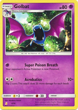 Golbat (6/30) [Sun & Moon: Trainer Kit - Alolan Raichu] | Dragon's Lair Comics and Fantasy Houston TX