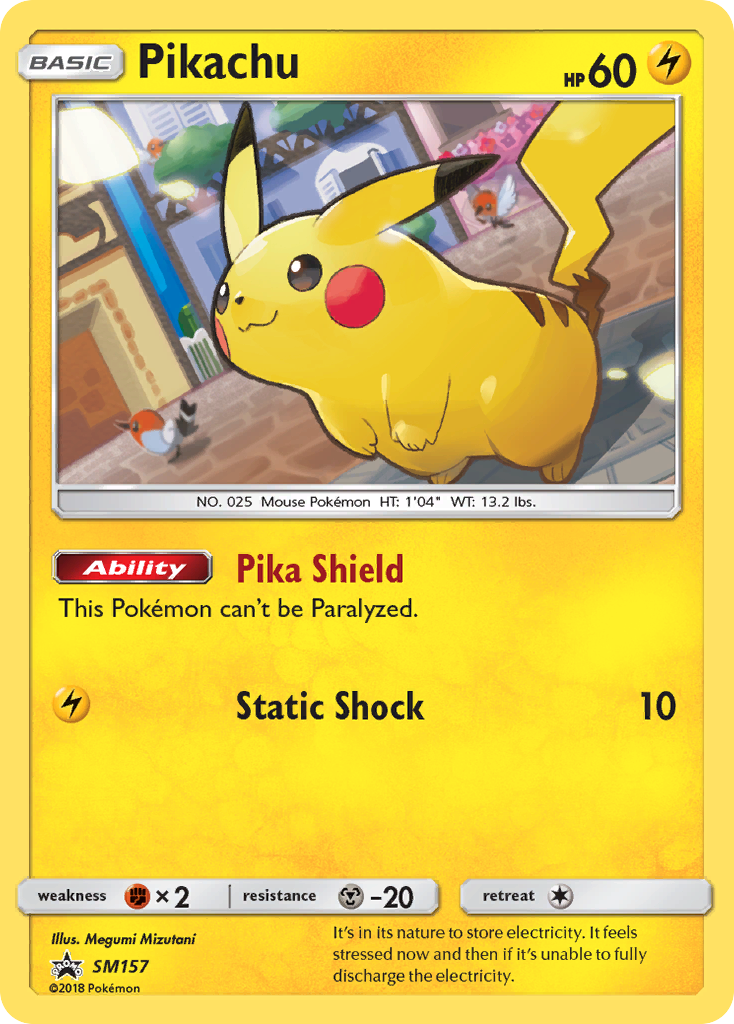 Pikachu (SM157) [Sun & Moon: Black Star Promos] | Dragon's Lair Comics and Fantasy Houston TX