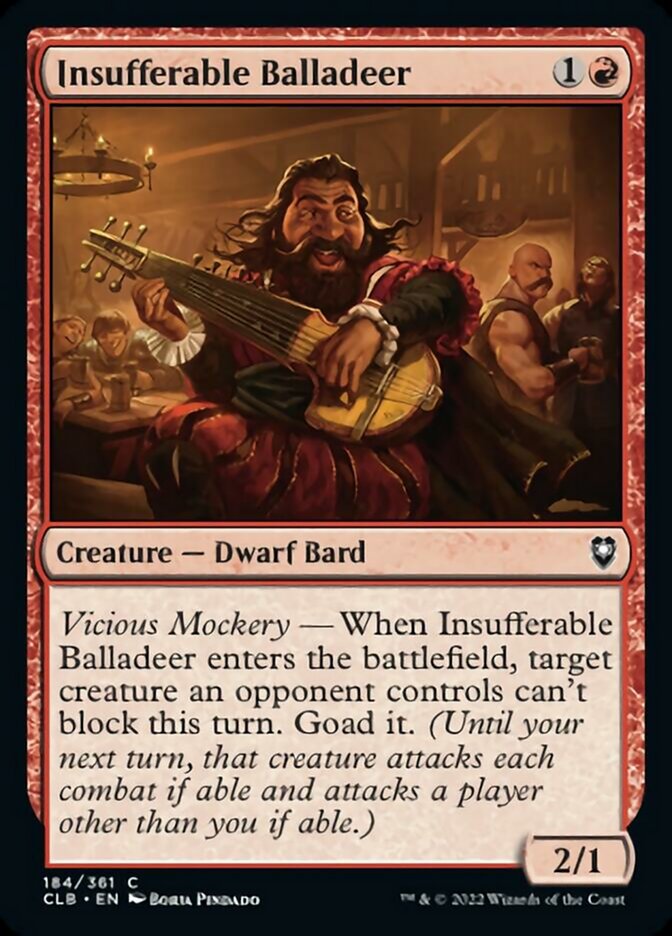 Insufferable Balladeer [Commander Legends: Battle for Baldur's Gate] | Dragon's Lair Comics and Fantasy Houston TX