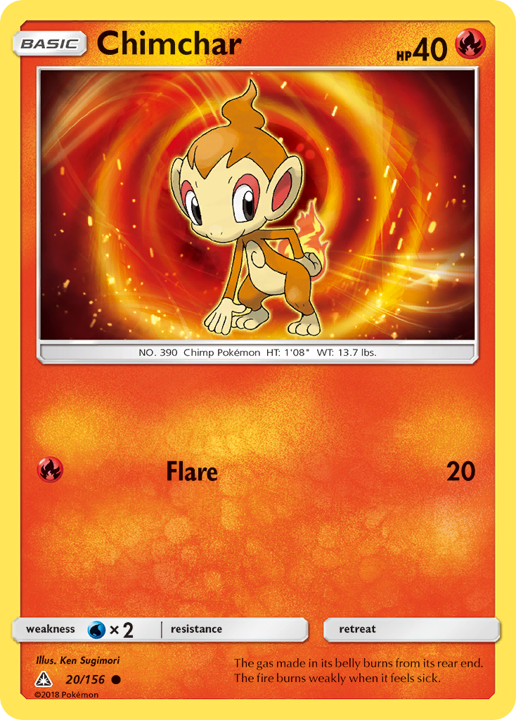 Chimchar (20/156) [Sun & Moon: Ultra Prism] | Dragon's Lair Comics and Fantasy Houston TX