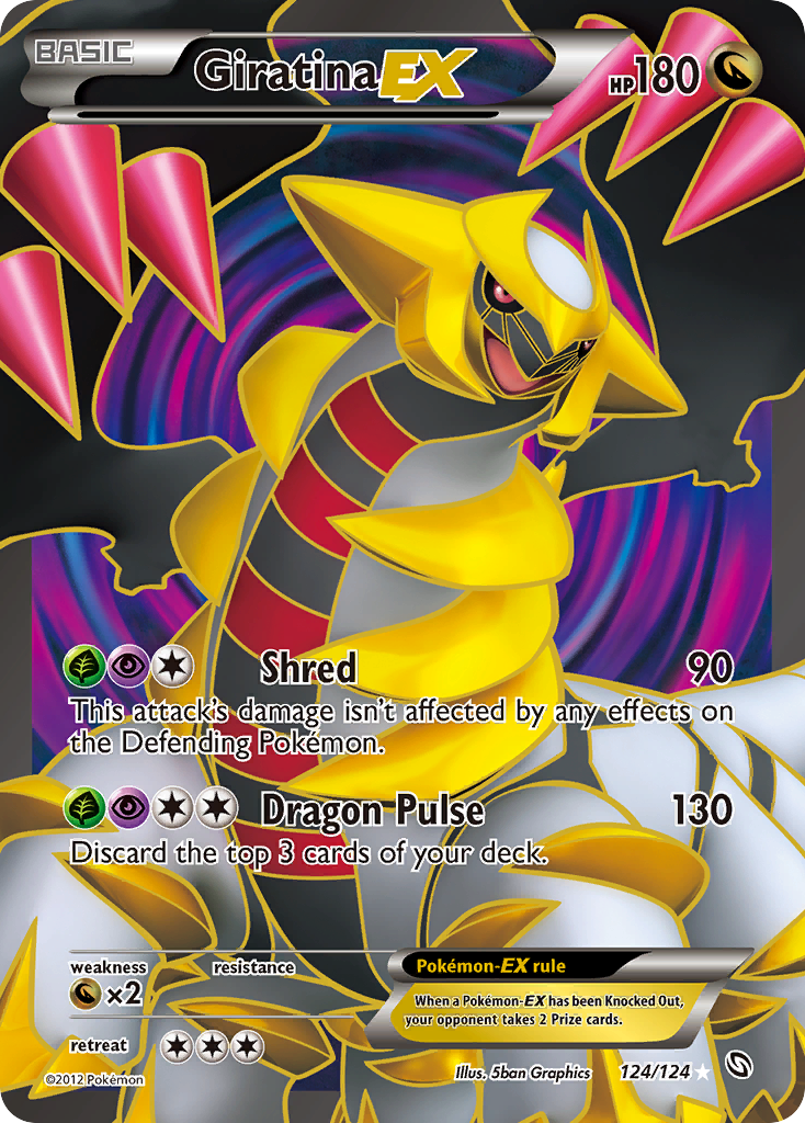 Giratina EX (124/124) [Black & White: Dragons Exalted] | Dragon's Lair Comics and Fantasy Houston TX