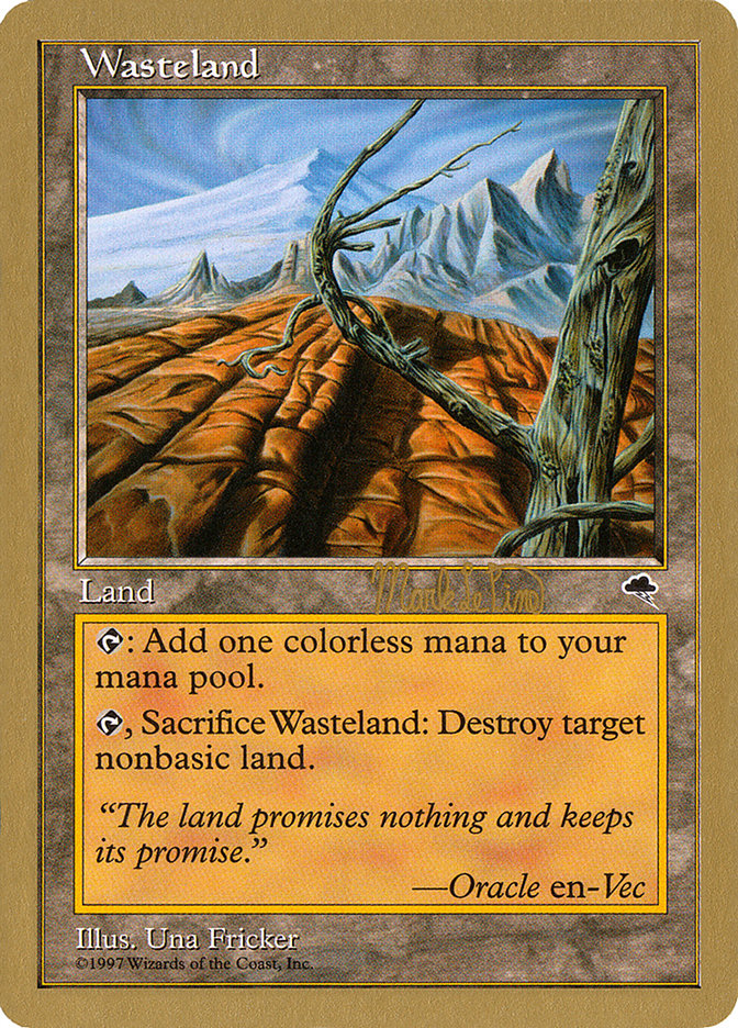 Wasteland (Mark Le Pine) [World Championship Decks 1999] | Dragon's Lair Comics and Fantasy Houston TX