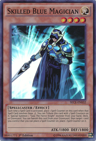 Skilled Blue Magician [SECE-EN032] Super Rare | Dragon's Lair Comics and Fantasy Houston TX