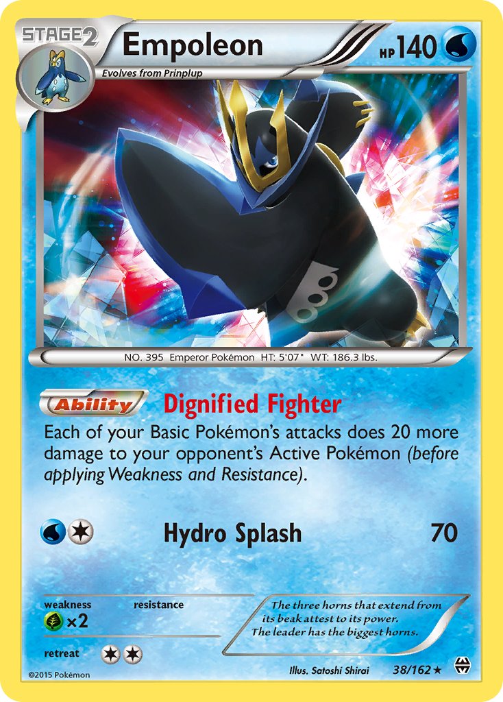 Empoleon (38/162) (Battle Arena Deck Exclusive) (Theme Deck Exclusive) [XY: BREAKthrough] | Dragon's Lair Comics and Fantasy Houston TX