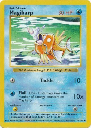 Magikarp (35/102) [Base Set Shadowless Unlimited] | Dragon's Lair Comics and Fantasy Houston TX