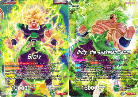 Broly // Broly, the Awakened Demon (BT11-002) [Vermilion Bloodline 2nd Edition] | Dragon's Lair Comics and Fantasy Houston TX