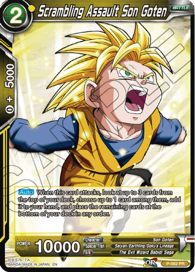 Scrambling Assault Son Goten (Reprint) (P-062) [Battle Evolution Booster] | Dragon's Lair Comics and Fantasy Houston TX