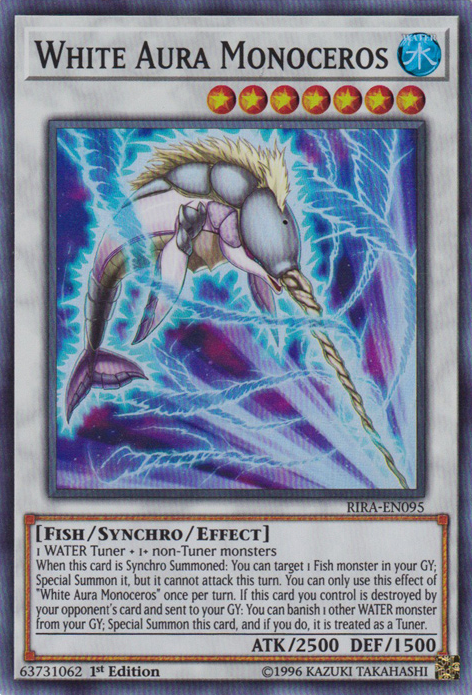 White Aura Monoceros [RIRA-EN095] Super Rare | Dragon's Lair Comics and Fantasy Houston TX