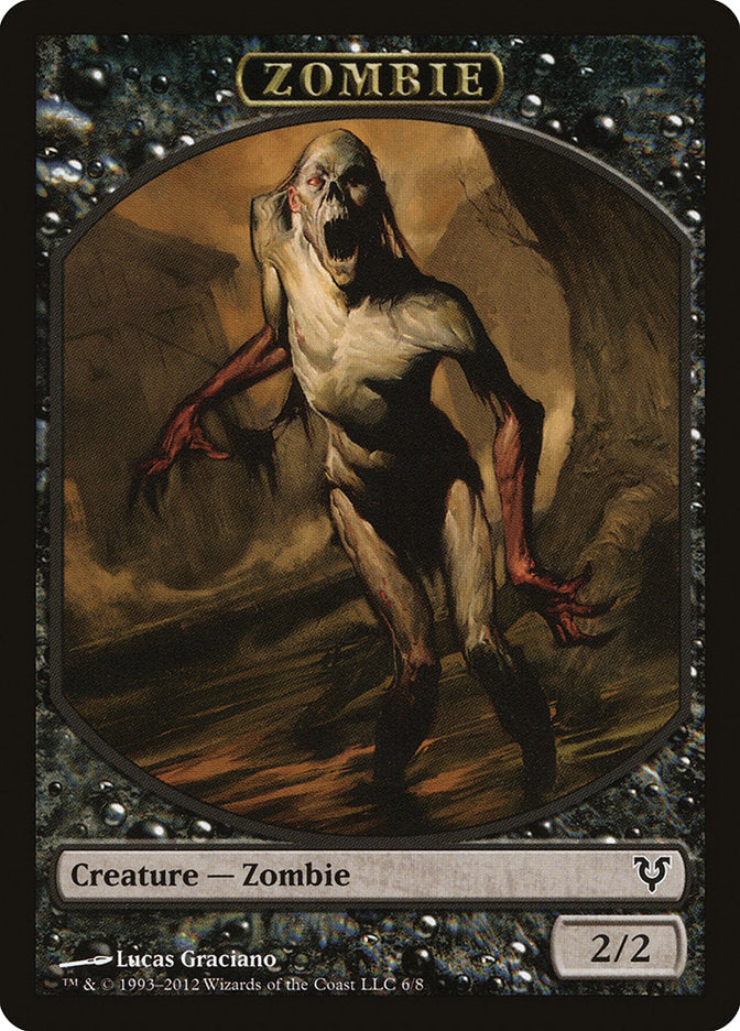 Zombie Token [Avacyn Restored Tokens] | Dragon's Lair Comics and Fantasy Houston TX