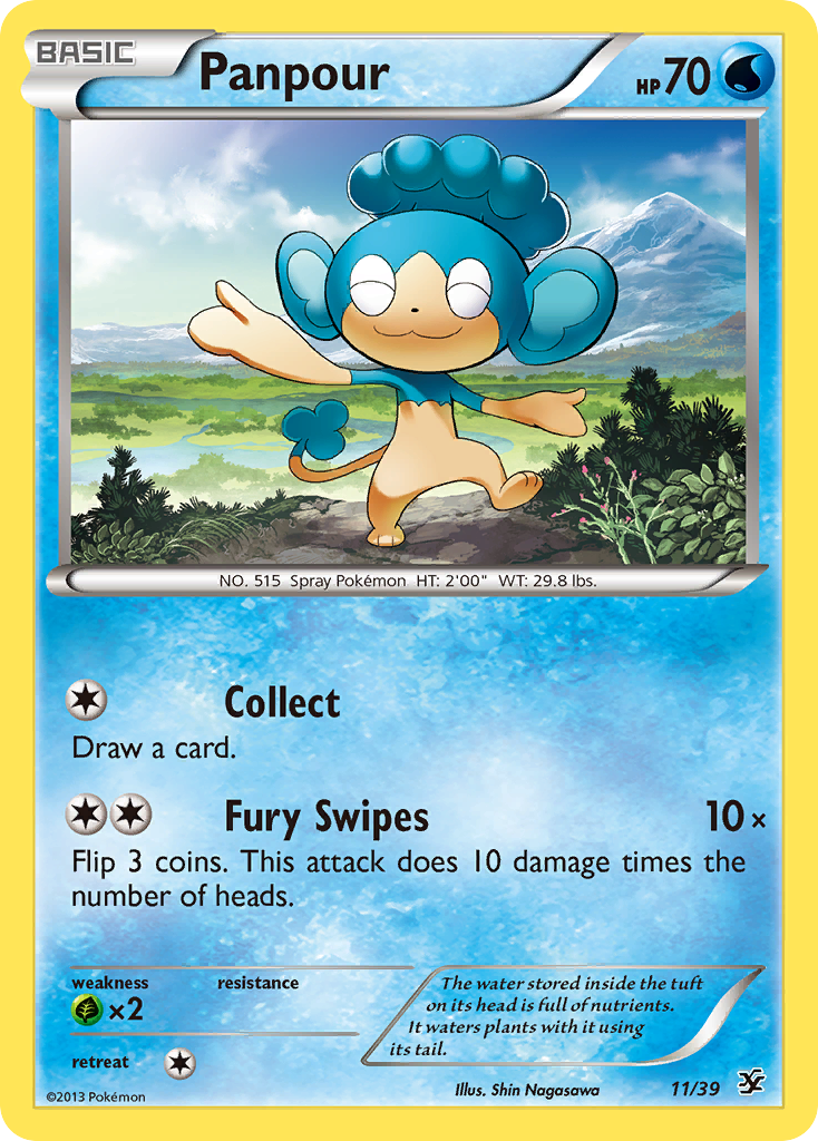 Panpour (11/39) [XY: Kalos Starter Set] | Dragon's Lair Comics and Fantasy Houston TX