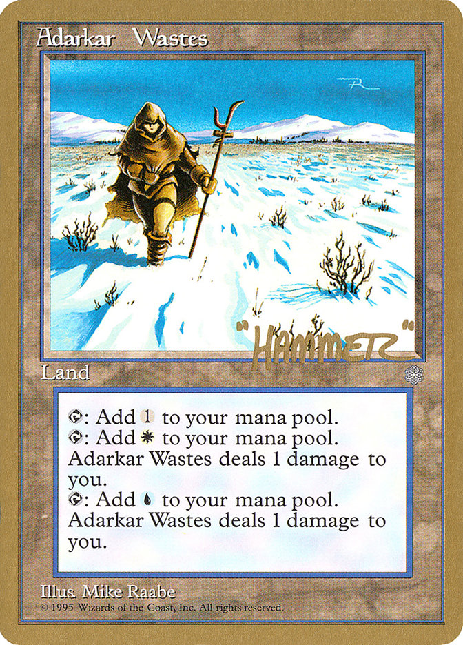 Adarkar Wastes (Shawn "Hammer" Regnier) [Pro Tour Collector Set] | Dragon's Lair Comics and Fantasy Houston TX