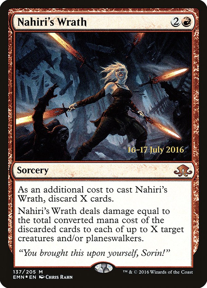 Nahiri's Wrath (Prerelease) [Eldritch Moon Promos] | Dragon's Lair Comics and Fantasy Houston TX