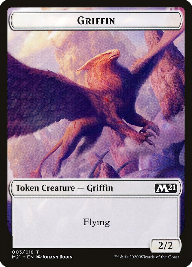 Dog // Griffin Double-Sided Token [Core Set 2021 Tokens] | Dragon's Lair Comics and Fantasy Houston TX