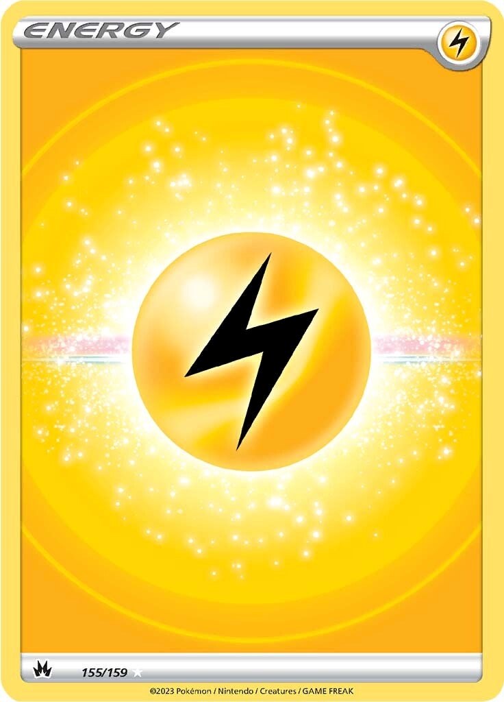 Lightning Energy (155/159) (Texture Full Art) [Sword & Shield: Crown Zenith] | Dragon's Lair Comics and Fantasy Houston TX