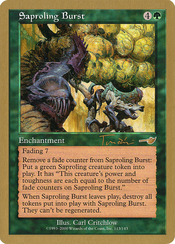 Saproling Burst (Jan Tomcani) [World Championship Decks 2001] | Dragon's Lair Comics and Fantasy Houston TX