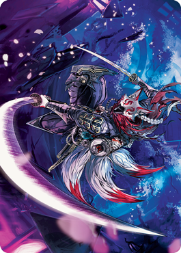 Blade-Blizzard Kitsune Art Card [Kamigawa: Neon Dynasty Art Series] | Dragon's Lair Comics and Fantasy Houston TX