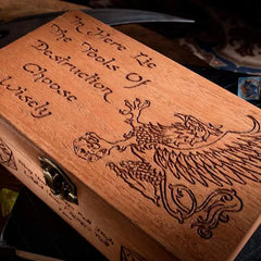 Critit Etched Dice Box Rectangle Assorted Styles | Dragon's Lair Comics and Fantasy Houston TX