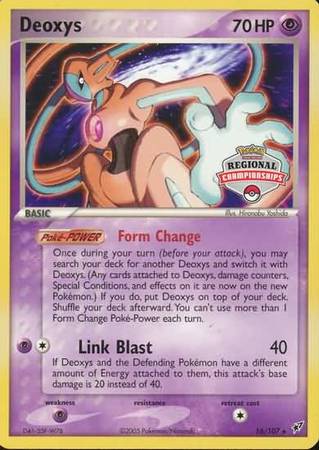 Deoxys (16/107) (Championship Promo) [EX: Deoxys] | Dragon's Lair Comics and Fantasy Houston TX