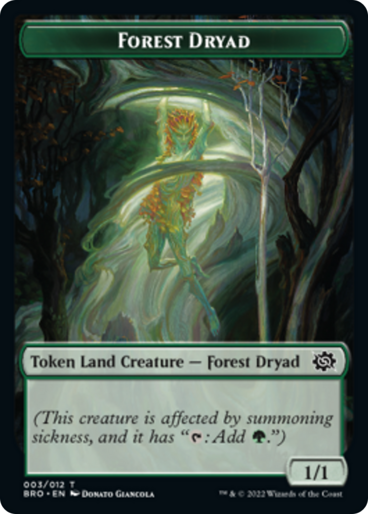 Forest Dryad Token [The Brothers' War Tokens] | Dragon's Lair Comics and Fantasy Houston TX